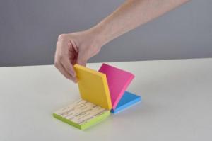 Post-It 3M Multi kostka samoprzylepna POST-IT_ Super Sticky (2014-SC-BYFG),76x76mm, 4x75 kart., mix kolorów 4