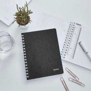 Leitz Kołonotatnik w kratkę A5 PP Leitz WOW, czarny 46410095 2