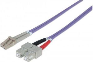 Intellinet Network Solutions Kabel światłowodowy LC - SC 2m Fioletowy (750929) 1