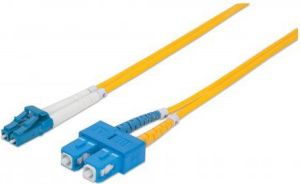 Intellinet Network Solutions Kabel światłowodowy LC - SC 1m Żółty (473965) 1