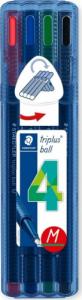 Staedtler Długopis triplus ball, M, 4 kol. w etui, Staedtler S 437 MSB4 1