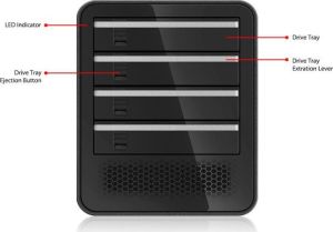 Kieszeń Icy Dock Obudowa MB561U3S-4SB, Czarna (MB561U3S-4SB R1) 5