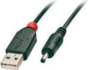 Kabel USB Lindy USB-A - DC 3.5 mm 1.5 m Czarny (70266) 1