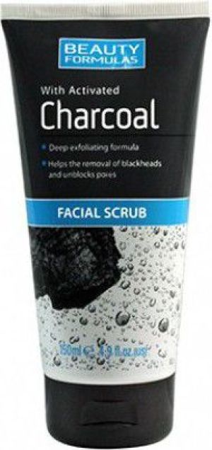 Beauty Formulas Charcoal Peeling do twarzy głęboko oczyszczający z aktywnym węglem 150ml 1