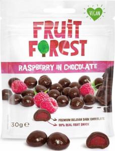 FRUIT FOREST Owocożelki z maliną w czekoladzie Fruit Forest, 30g 1