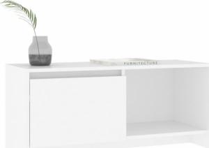 vidaXL vidaXL Szafka pod TV, biała, 90x35x40 cm, płyta wiórowa 4