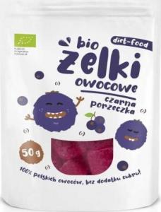 Diet Food Żelki z czarną porzeczką 50g EKO Diet-Food.pl 1