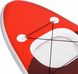 vidaXL Nadmuchiwana deska SUP z akcesoriami, czerwona, 300x76x10 cm 7