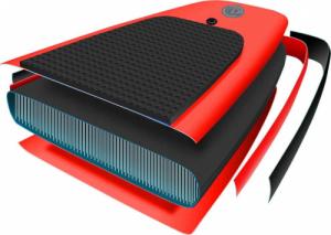 vidaXL Nadmuchiwana deska SUP z akcesoriami, czerwona, 330x76x10 cm 9