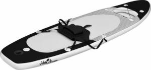 vidaXL Nadmuchiwana deska SUP z akcesoriami, czarna, 360x81x10 cm 2