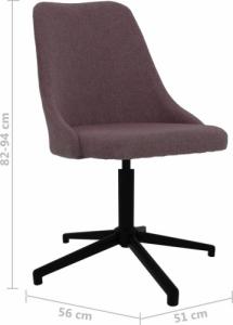 Krzesło biurowe vidaXL 3090234 Brązowe 8