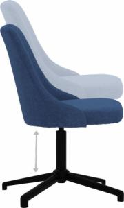 Krzesło biurowe vidaXL 3090236 Niebieski 5