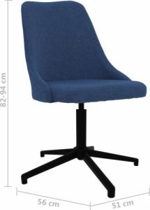 Krzesło biurowe vidaXL 3090236 Niebieski 8
