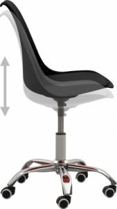 Krzesło biurowe vidaXL 338301 Czarne 3