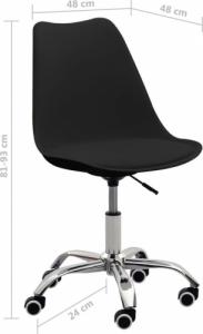 Krzesło biurowe vidaXL 338301 Czarne 7