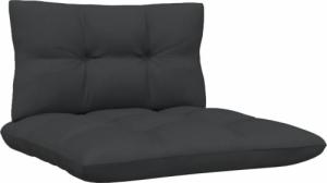 vidaXL vidaXL 3-osobowa sofa ogrodowa z antracytowymi poduszkami, sosnowa 5