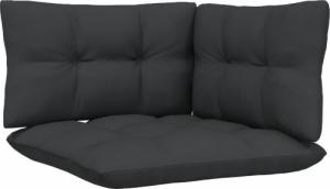 vidaXL vidaXL 3-osobowa sofa ogrodowa z antracytowymi poduszkami, sosnowa 7