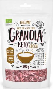 Diet Food Keto granola z kakao i olejkiem pomarańczowym BIO 200 g DIET FOOD 1