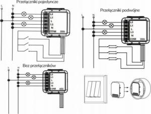 OXT Sterownik Mini Przekaźnik 3 Obwody WiFi TUYA 6