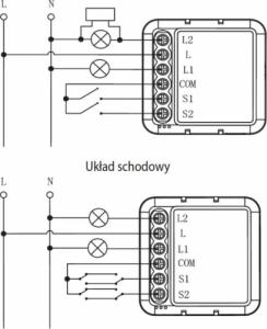 OXT Moduł mini przekaźnik 2 obw. bez N ZigBee TUYA 4