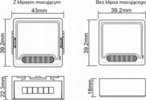 OXT Moduł OXT mini przekaźnik 2 obwody ZigBee TUYA 5