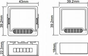 OXT Moduł OXT mini ściemniacz 2 obwody ZigBee TUYA 4