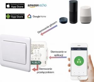 OXT Moduł mini ściemniacz 1 obwód ZigBee TUYA 2