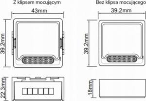 OXT Moduł mini ściemniacz 1 obwód ZigBee TUYA 6