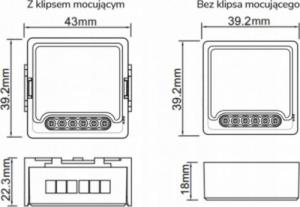 OXT Moduł mini przekaźnik 3 obwody ZigBee TUYA 8
