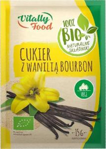 Vitally Food Cukier z wanilia Burbon Vitally Food BIO, 15g 1