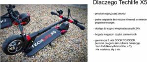 Hulajnoga elektryczna Techlife X5 z dodatkowym wyposażeniem 12