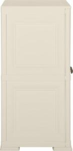 vidaXL Szafka plastikowa, 79x43x85,5 cm, wygląd drewna, kremowa 5