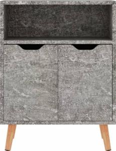 vidaXL Szafka, szarość betonu, 60x30x72 cm, płyta wiórowa 4