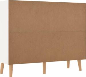 vidaXL Szafka, biel i dąb sonoma, 90x30x72 cm, płyta wiórowa 5