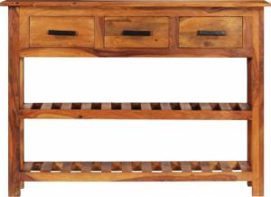 vidaXL Szafka z 3 szufladami, 110 x 30 x 80 cm, lite drewno akacjowe 2