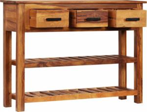 vidaXL Szafka z 3 szufladami, 110 x 30 x 80 cm, lite drewno akacjowe 3