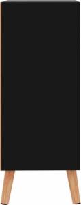 vidaXL Szafka na wysoki połysk, czarna, 60x30x72 cm, płyta wiórowa 5