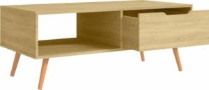vidaXL Stolik kawowy, dąb sonoma, 100x49,5x43 cm, płyta wiórowa 5