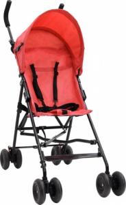 Wózek vidaXL Wózek dziecięcy, czerwono-czarny, stalowy 1