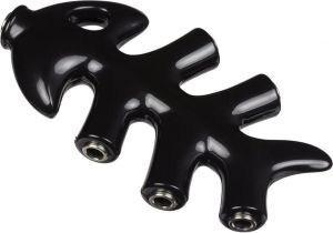 Adapter AV KitSound KITSOUND FISH SPLITTER BLACK - rozdzielacz do słuchawek w kształcie rybiego szkieletu, 5 gniazd mini jack 3.5mm, czarny - KW KSFSBK 1