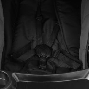 Wózek vidaXL Wózek spacerowy 3-w-1, ciemnoszaro-czarny, stalowy 2