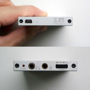 Wzmacniacz słuchawkowy SMSL M2 Silver Portable headphone amplifier external DAC decoder sound card 2