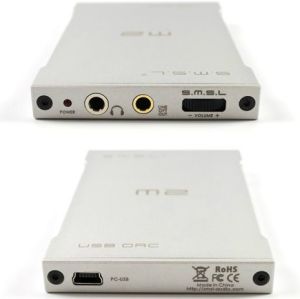 Wzmacniacz słuchawkowy SMSL M2 Silver Portable headphone amplifier external DAC decoder sound card 6