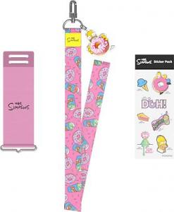 Samsung Pasek (długi) Samsung w kolorze Pink do etui Galaxy Z Flip3 z motywem Simpsons 1
