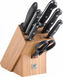 Zwilling Zestaw 5 noży w drewnianym bloku Zwilling Twin Chef 1
