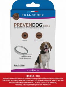 Francodex FRANCODEX Obroża biobójcza PREVENDOG 60 cm dla małych i średnich psów do 25 kg - 1 szt. 1