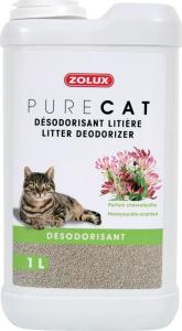 Zolux Dezodorant do żwirku Purecat o zapachu wiciokrzewu 1 l 1