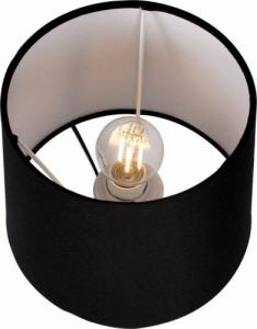 Lampa stołowa Ambiance Lampa stołowa z kloszem abażurem lampka nocna czarna drewniana 30x14cm 5