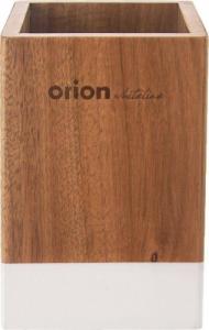 Orion Stojak pojemnik organizer na przybory kuchenne sztućce drewniany kuchenny 10x10x15 cm WHITELINE 3