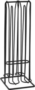 Excellent Houseware Stojak na 32 kapsułki, metalowy, czarny, stojący organizer 30 cm 3
